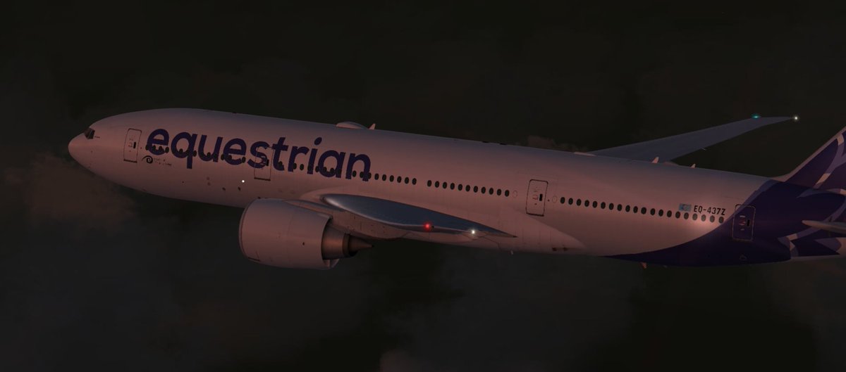 EQAir's tweet photo. keeping fictional horses fictionally flying realistic aircraft on realistic routes since 2014 https://t.co/KdfuyhPxkC