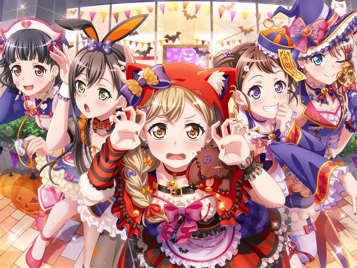 5) Arisa Ichigaya’s 4*, “Red Riding Hood in Front”Bandori counts bc I said so!!!! This card is everything I’ve ever wanted!!! Look at halloween popipa I’m sobbing also she looks SO CUTE AHH