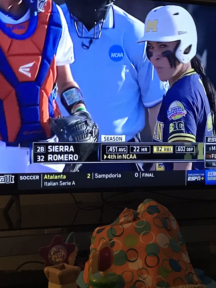 MBerry1914's tweet photo. Been under weather with sinus issues.. ugh!! But have been binge watching #wcws all day!! #2015wcws #michigan #sierraromero #michigansoftballfan https://t.co/o8wvAxPcNj