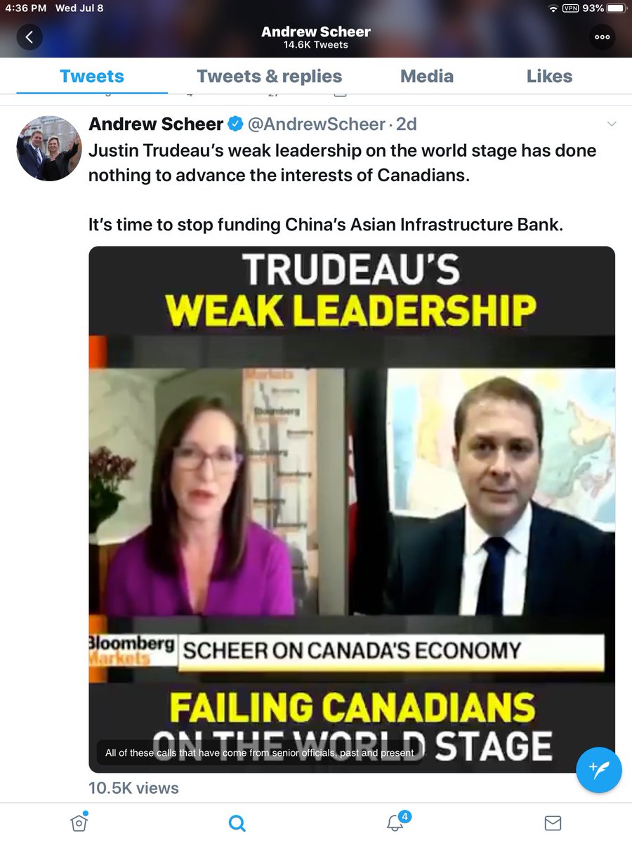 This is what has been amplified since the assassination attempt on Scheer’s account.