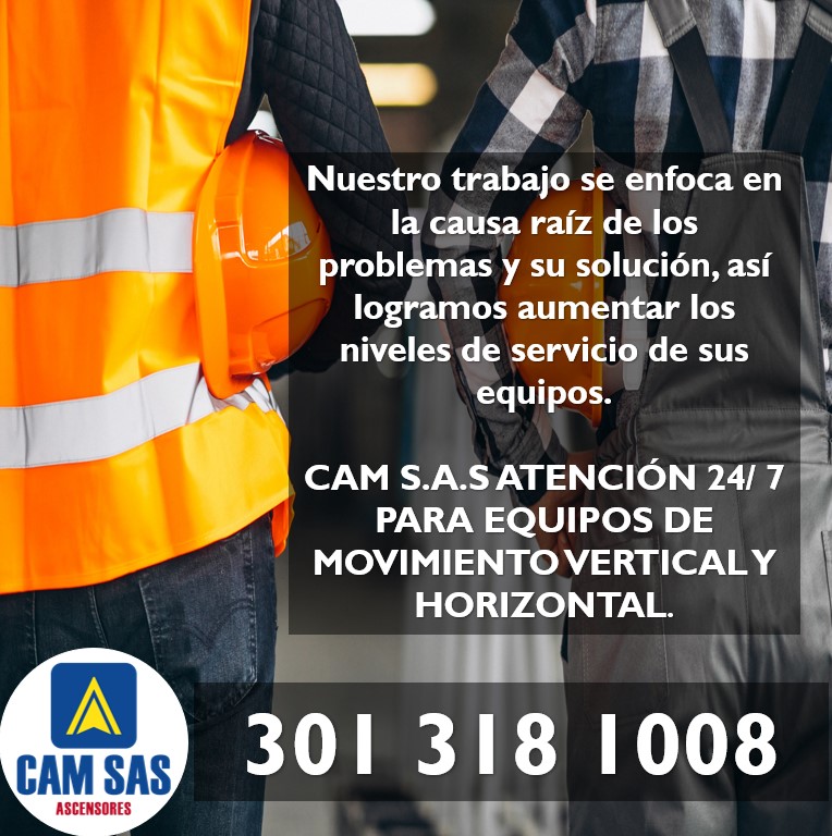 CAMSAS_Ascensor's tweet image. Nuestro trabajo se enfoca en la causa raíz de los problemas y su solución, así logramos aumentar los niveles de servicio de sus equipos.
CAM S.A.S ATENCIÓN 24/ 7 PARA EQUIPOS DE MOVIMIENTO VERTICAL Y HORIZONTAL.
wa.me/573013181008
#ascensor #medellin  #escaleras #electricas