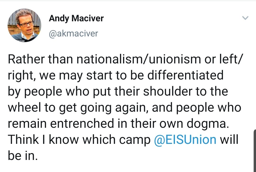 Do a Twitter search for  @akmaciver and  @eisunion and have a look for yourself. This small selection goes back to 2014.