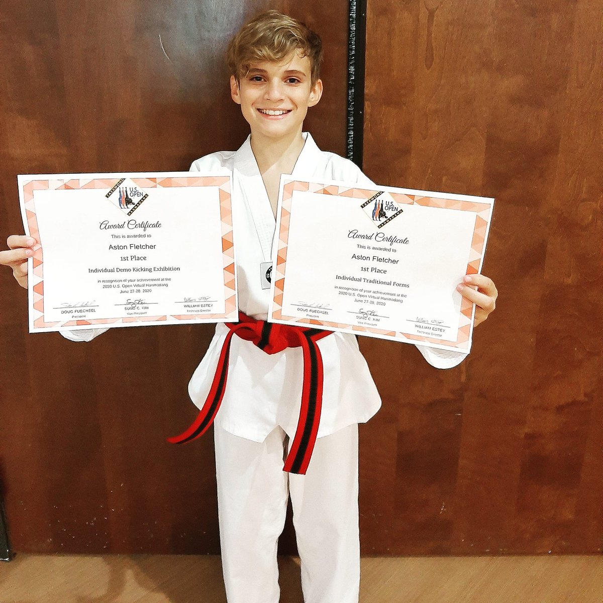 athletics_tier's tweet image. Congratulations to Aston F. on winning both his divisions at the U.S. Taekwondo Open Virtual Hanmadang last week.🏆🏆WE BUILD CHAMPIONS!
.
.
.
#dfwmoms #dfwsports #dfwtaekwondo #dfwsoccer #colleyvillemoms #hebmoms #grapevinemoms #fortworthmoms #dallasmoms