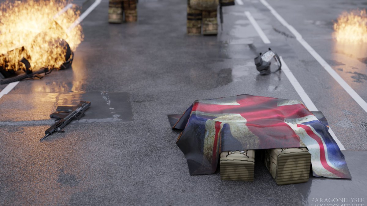 Testing out cloth sims so of course the first thing I do is this. Another GFX to my post apocalypse England series.

LiKEs AnD rEtWeEtS aRe ApPrEcIaTeD or whatever everyone says.