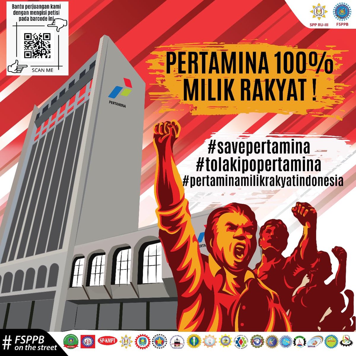 sppupms1's tweet photo. #savepertamina
Kita harus
#tolakipopertamina
Kenapa? 
Karena #pertamina adalah milik rakyat indonesia

Bantu perjuangan ini dengan mengisi petisi ini : https://t.co/PcduYsH0y7 https://t.co/3RbEnBaA1g