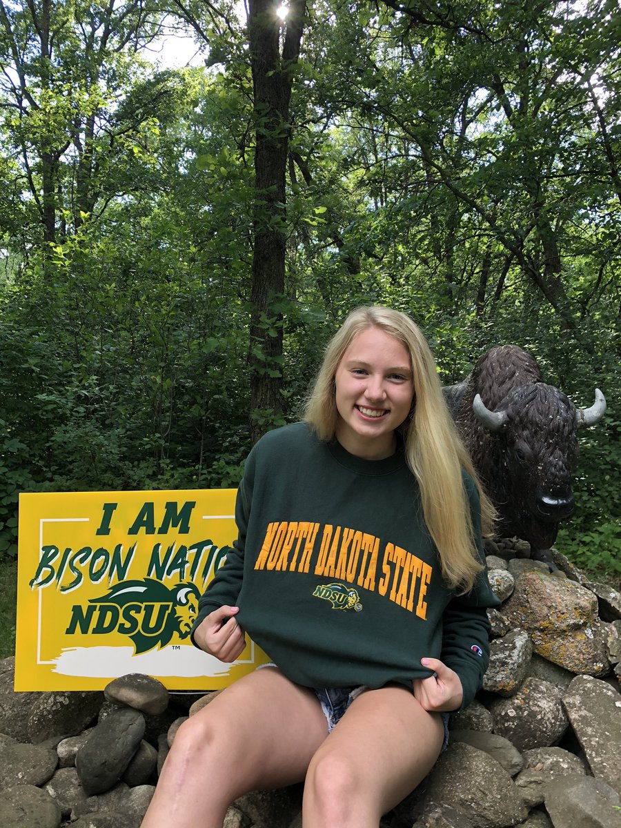 I am excited to announce my commitment to continue my academic and basketball career at North Dakota State University!! I want to thank my parents, teammates and coaches for guiding me along this journey. I cannot wait to become a bison! #HornsUp 💚💛