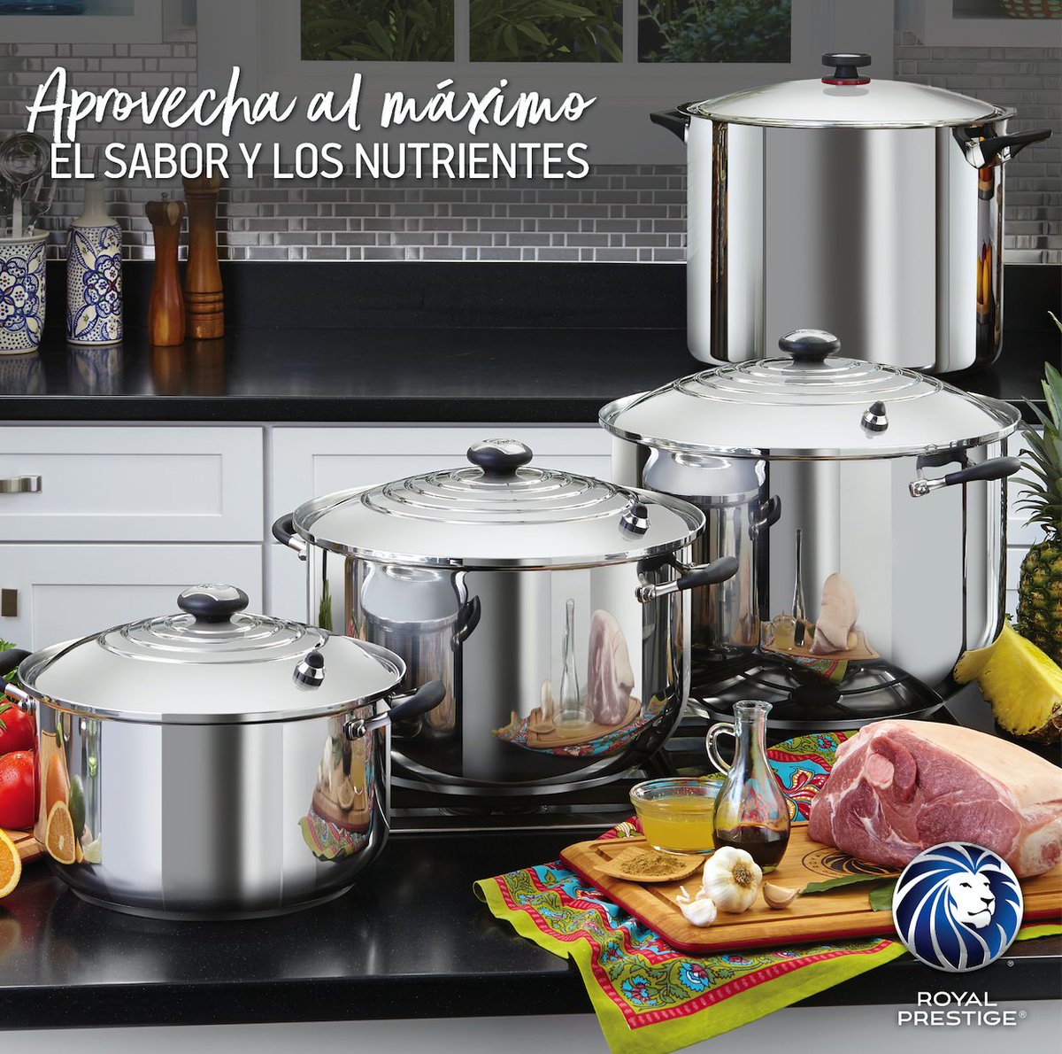 Royal Prestige México on X: Con las Ollas Grandes de #RoyalPrestige  cocinas más comida, más rápido, conservando al máximo los nutrientes y el  sabor de tus ingredientes. ❤️ Encuentra la olla que