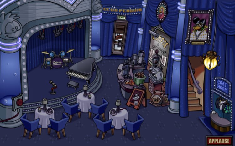 CPRRewind's tweet photo. 10 years ago today, the 2010 Music Jam began on the island.

This was Club Penguin’s 3rd Music Jam.

This party released blue headphones for non-members, and a red Music Jam shirt and boom box for members. All penguins could try and meet both Cadence and the Penguin Band as well. https://t.co/p72j8t1vF9