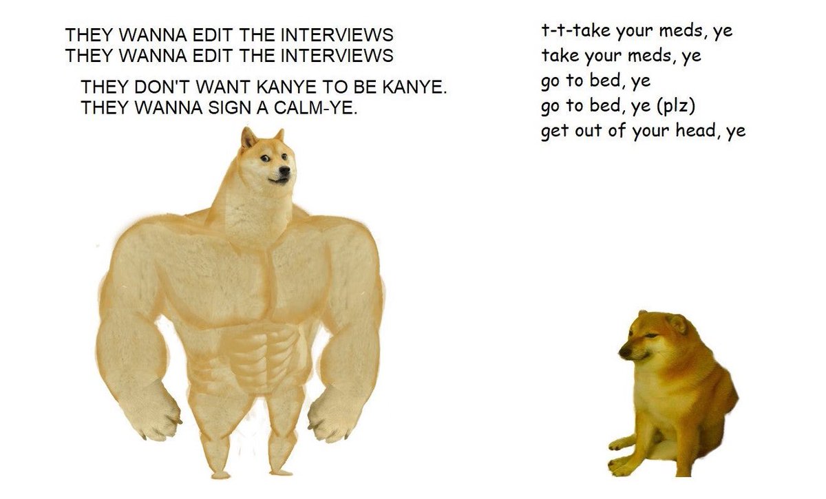 nugmob's tweet photo. kanye fans a week ago vs right now https://t.co/pCTdCW4KYI