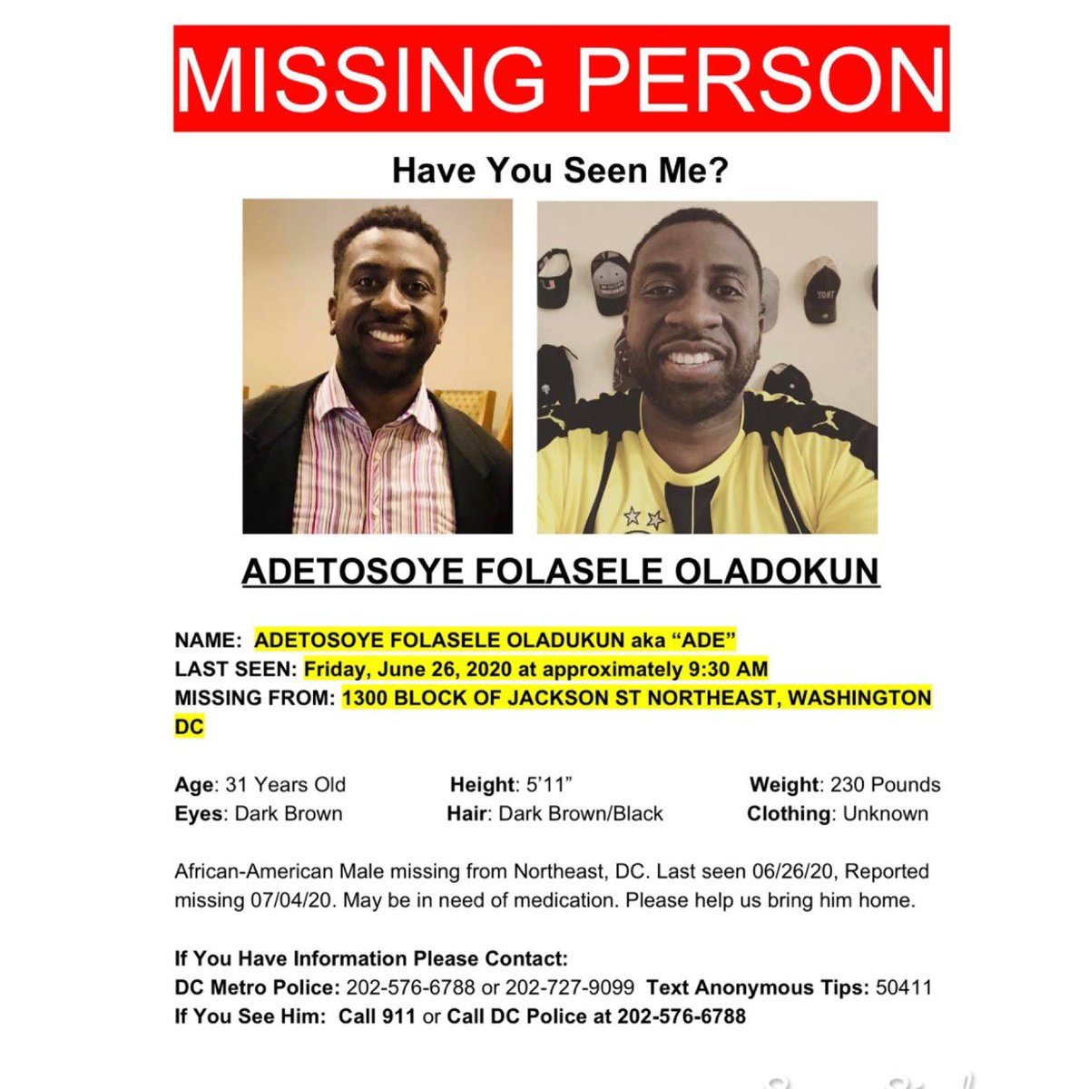 PrettyGuhREBMA_'s tweet photo. 🚨 #FINDADE #FINDADE 🚨 PLEASE SHARE AND REPOST ! He resides in Washington, D.C. He is a FAMU ALUM 🐍 If you have any information contact me PLUS the contacts in the photos . Beyond grateful for y’all . Use the hashtag #FINDADE 🙏🏾❤️ #EXPLOREPAGE #FAMU #FAMUALUM #DC #BRINGHIMHOME https://t.co/g6vZAARHXF