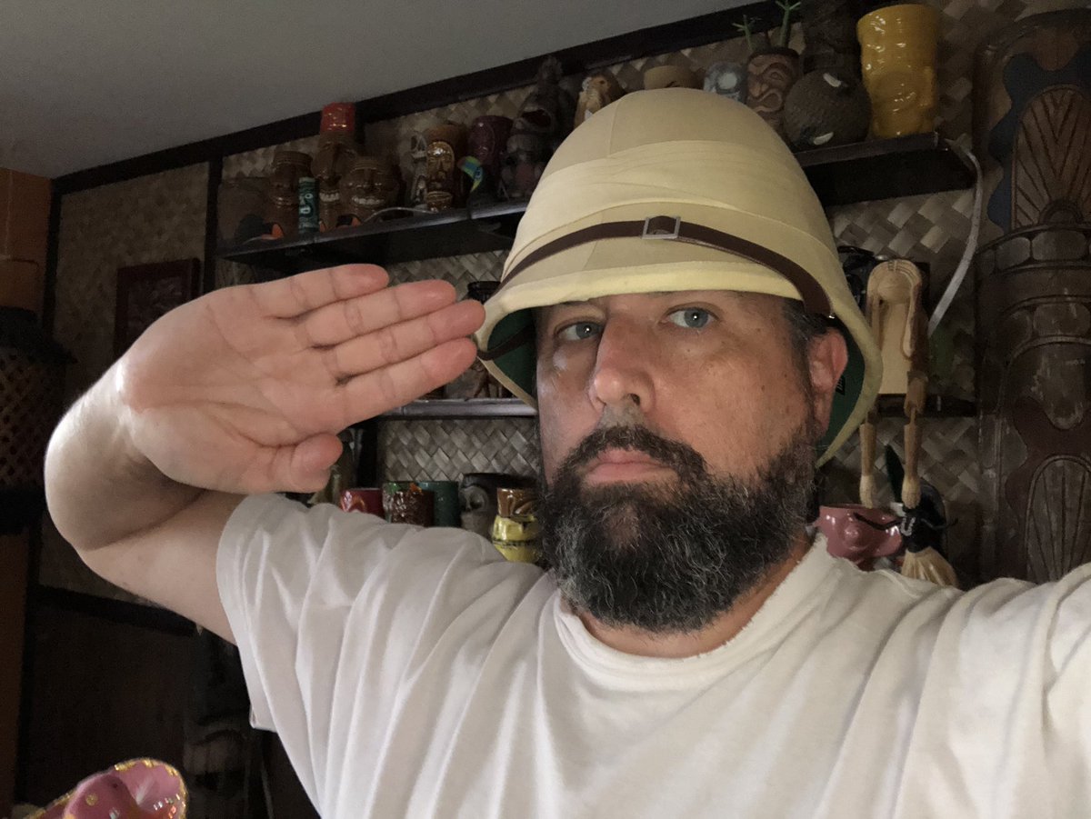 RHBrauchler's tweet photo. New addition to the Adventure Room:
2nd Lieutenant Tobenamed-Later accompanied by his manservant,
L.E. Cutieface. #AdventureRoom #HomeTikiBar https://t.co/ViK2fLnsuC