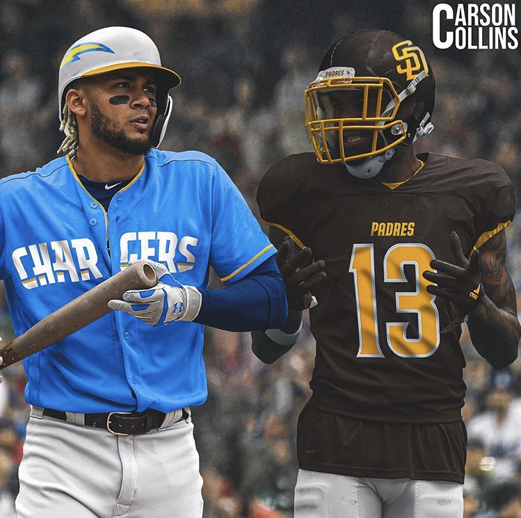 ChargersHype's tweet photo. ⚡️CHARGERS x PADRES ⚾️ #BoltUp https://t.co/8THwKsAlTl