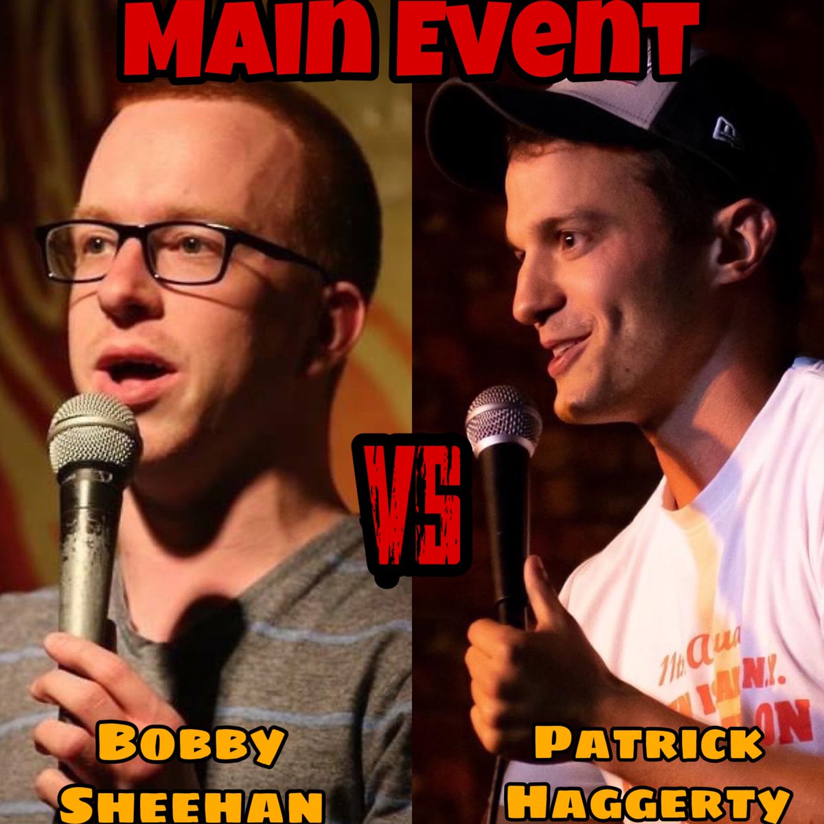 10:30pm TONIGHT we hit the rooftops of Brooklyn!! MAIN EVENT @BobbySheehanLOL VS #PatrickHaggerty Judges @ryanlongcomedy @Dannyjokes @PhilanthropyGal @thisdiegolopez join @REALMattMaran & our CFC officials for TONIGHTS EPISODE!! Brought to you ONLY by @gasdigital