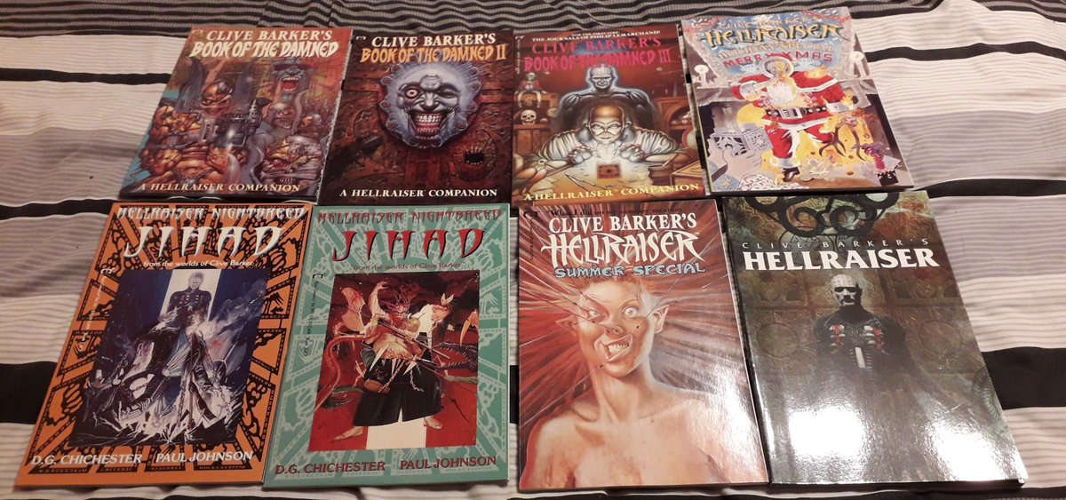 paulcook68's tweet photo. Watching The #Hellraiser movies today has inspired me for a re-read of these! https://t.co/TQIXtr8t3l