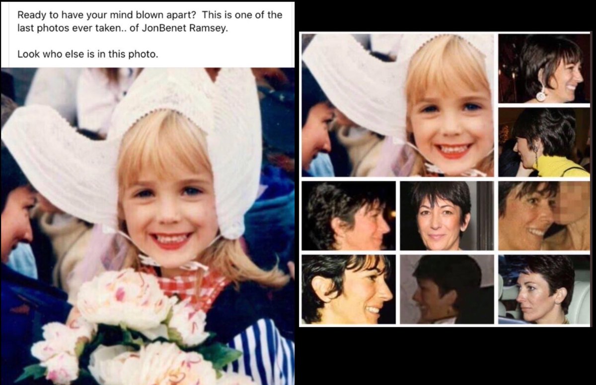 PART 55: JonBenet RamseyShe was a 6yr old beauty queen who was murdered in her home in Boulder, Colorado. Where Ghislaine Maxwell goes, tragedies follow & they are never accidental.(It was NOT her brother, I’m tired of hearing people say that when he was a victim too)