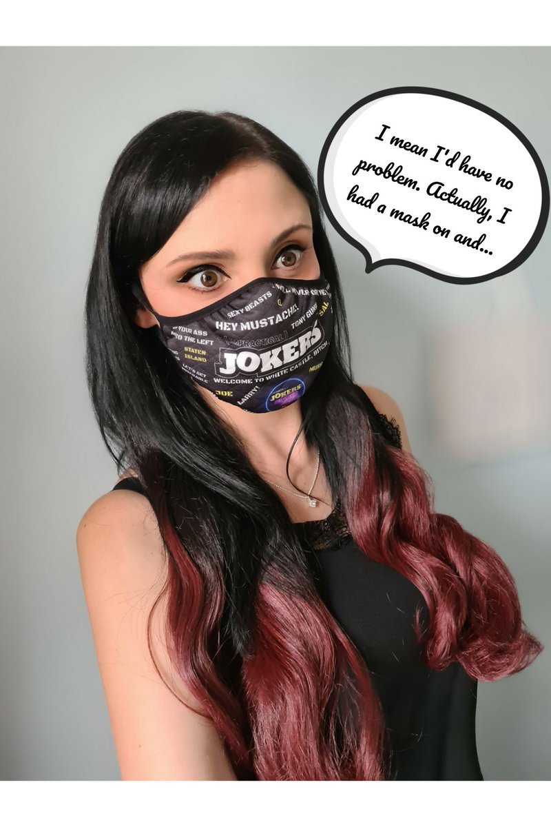 vicky_tait's tweet photo. 'How to mask' in the words of Donald Trump. 
(You can tell how bored I am)
@Joe_Gatto @jamessmurray @BQQuinn @SalVulcano #impracticaljokers #WearAMaskSaveALife https://t.co/Dg472v9N41