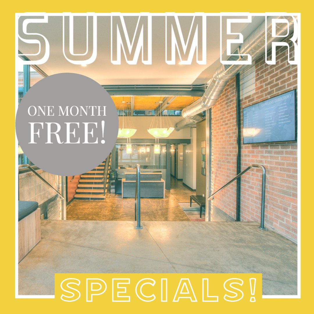 myOfficeLifeCO's tweet photo. Schedule your tour today and take advantage of awesome summer specials! 

#privateoffice #coworking #dedicateddesk #meetingrooms #denver https://t.co/RjRloEtxRM