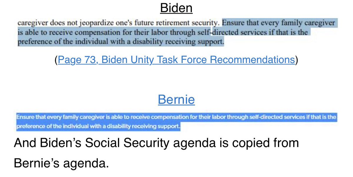 Biden’s economic agenda copies from Bernie’s disability rights agenda.