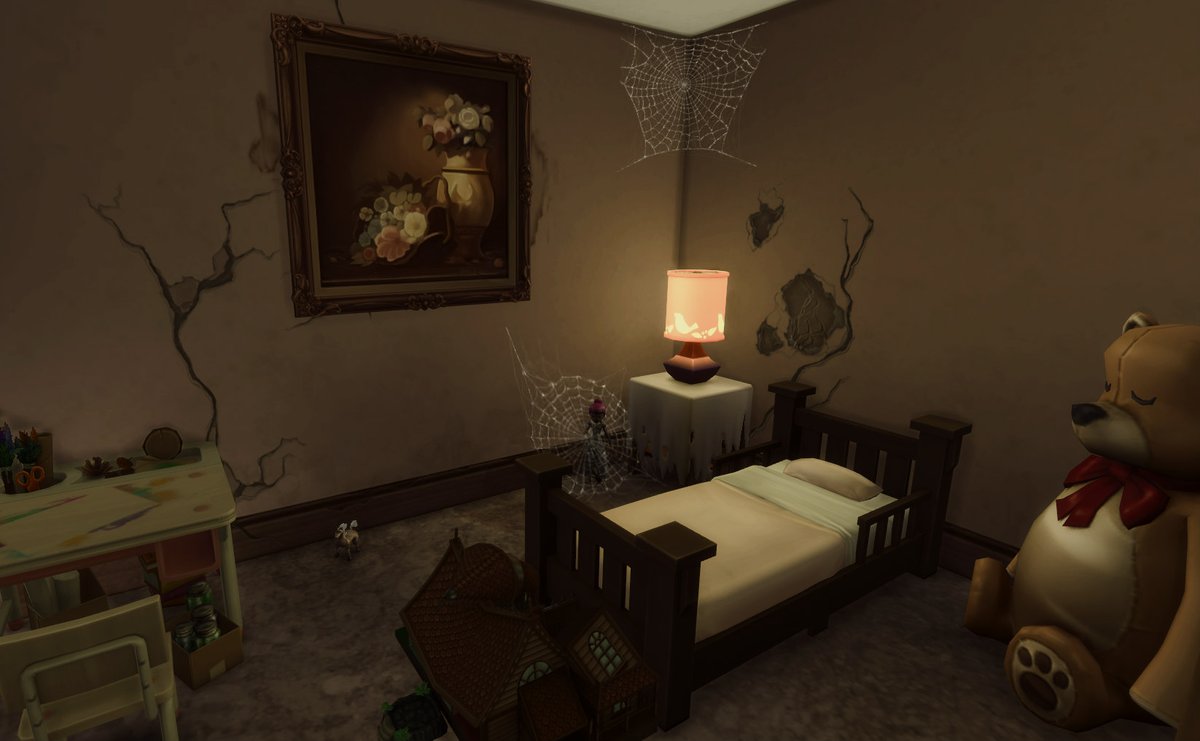 MoreBrittSims's tweet photo. ABANDONED in Granite Falls🏚️

No one knows what happened to the family that lived here, everyone that's stayed here since has had some pretty bad luck... cursed with creepy crawlies 💀

Gallery ID: MoreBritt
#TheSims4 #ShowUsYourBuilds #abandoned https://t.co/Mi1wlO157d