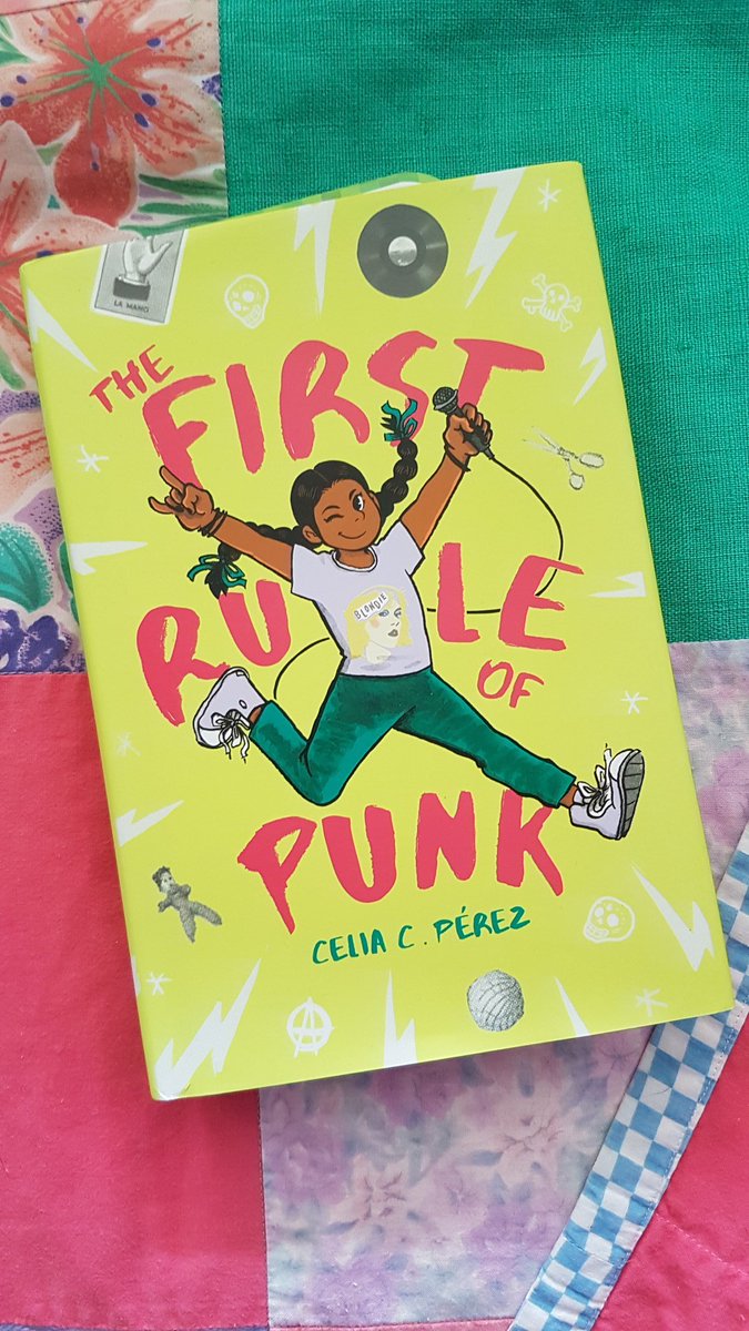 SilverdaleLib's tweet photo. My boys &amp; I loved reading this @CeliaCPerez #chapterbook meets #zine #TheFirstRuleOfPunk for our nightly read aloud! #identity #culture #friendship #findingyourplace #MrsBoutsSummerReads https://t.co/A3WfGM7wiX