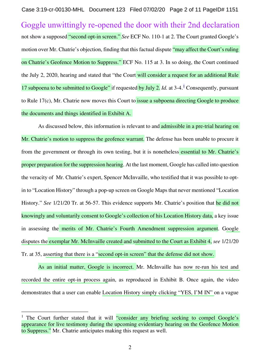 Remember that time people said I was “out of my depths” and I was “making a big deal out of Google’s 2nd Declaration” stating “I’m a delusional idiot”Welp turns out WRONG AGAINHere you can pay the $1.50 or wait for me - your choice Whispers oh SH!T https://ecf.vaed.uscourts.gov/doc1/189010569370?