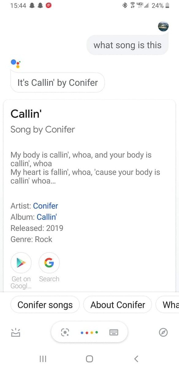 conifertheband's tweet photo. Well, well. Thanks for paying attention @Google #pinefreshtunes https://t.co/PClHg9F8Zw
