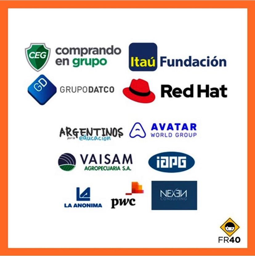 FundRuta40's tweet photo. ¡Muchas gracias a las Empresas q apoyaron con sus aportes en las categorias "Auspicios y Padrinazgo" en nstra 11 Comida Solidaria!
@ceg_argentina @FundacionItauAr @redhatla @grupodatco
.
@argxedu @IAPG_Info @LaAnonimaOk @PwC_Argentina #VaisamAgropecuaria #AvatarWorldGroup #Nexen https://t.co/U7LISLAv5k