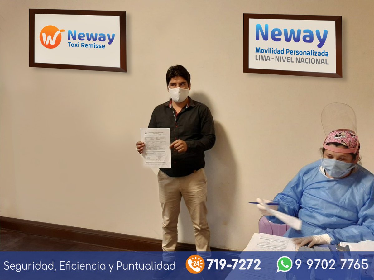 TaxiNeway's tweet photo. Aprobados en el Sistema Integrado para Covid-19 (SISCOVID Empresas).
Plan de Vigilancia, prevención y control del Covid-19 en el trabajo, de acuerdo a la RM 239-2020 - MINSA. https://t.co/COA4kaRpqN