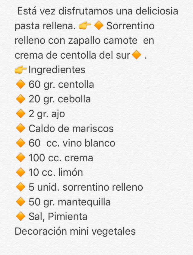 Chilegast's tweet photo. Quinta #receta #cocinadeautor con @chefurrutia "Sorrentino relleno con zapallo camote en crema de centolla del sur" en el #estudiofotográfico @AnaBValenzuela con @minivegetales @InaWines  @la_especieria @ragmapu #fishandfishes @francarest #pastarellena https://t.co/upDlcskj0l