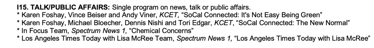 Renee_Eng's tweet photo. Very honored to be part of the talented @SpecNews1SoCal #InFocusCA team nominated for an
@LAPressClub award alongside @Robbipeele7, Bobbie Eng & Nate Leathers! This is for a show we did highlighting the dangers of glyphosate, the main ingredient in Roundup Weed Killer. https://t.co/6aCU4Fwz7K