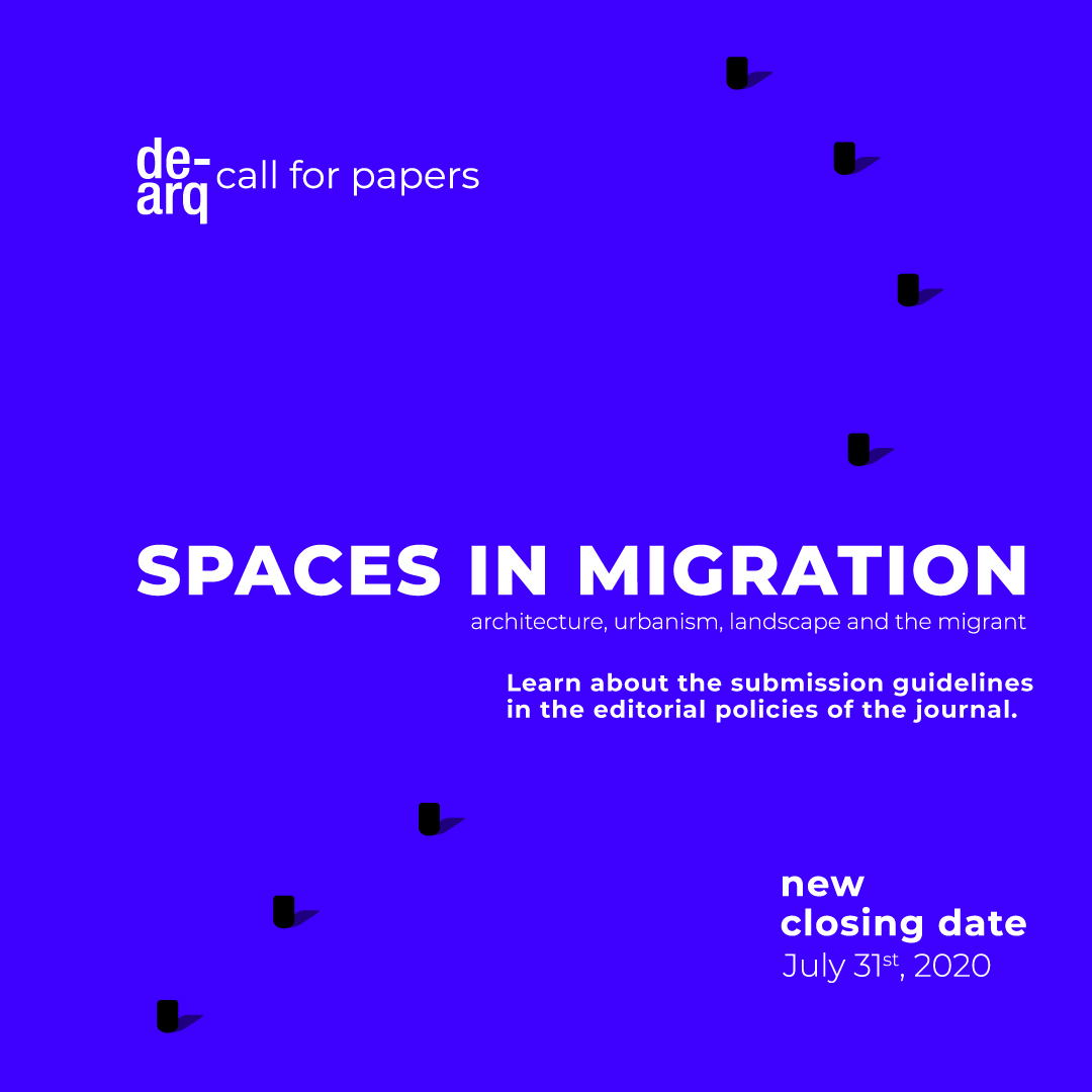 ArqDisUA's tweet photo. La revista DeArq @revistadearq amplió hasta el 31 de julio de 2020, el plazo de inscripción de la convocatoria "Espacios en la migración". Entérate del "Call for papers" en https://t.co/e1CB4uzm8S
#ArqDisUniandes #DeArq #SchoolOfArchitecture https://t.co/v5iV3vdqbR