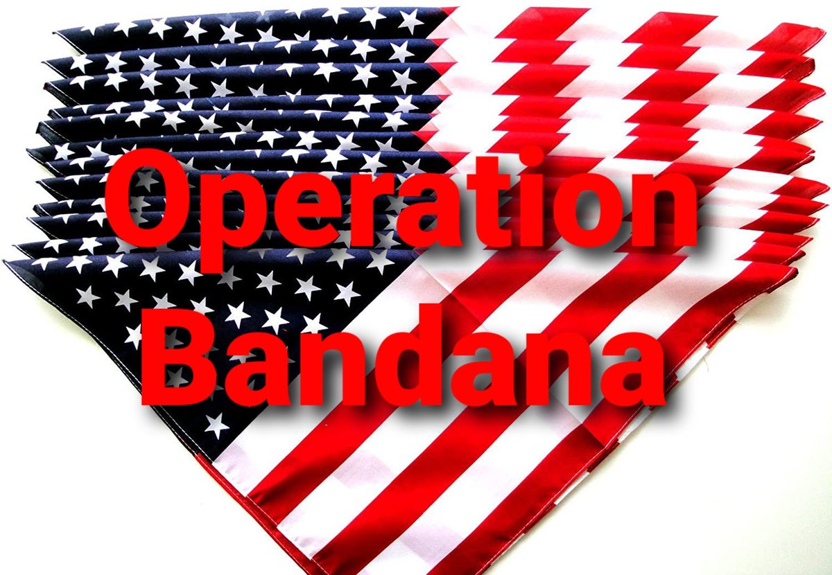 Operation Bandana In this thread I'm going to fully breakdown  #OpBandana. I'll also put my short thread about the flag code at the bottom.---(1) We need a peaceful statement that's powerful. One that shows the world our numbers. We can't be the silent majority anymore.