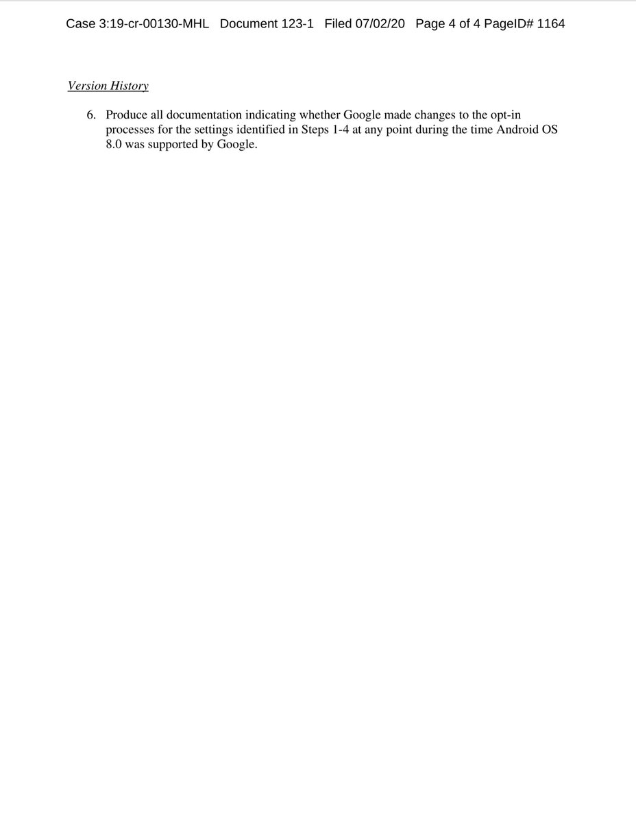 As someone who reads, drafts & edits & complies with subpoenas on a weekly (and sometimes daily basis) this is a pretty damn specific subpoena.Again Google opened the door with the “pop-up window” and Chatrie’s data forensic expert was like HOLD ON  https://drive.google.com/file/d/11uycDyXywTHX0JNOQoU9Ix9JsDWBohO3/view?usp=drivesdk