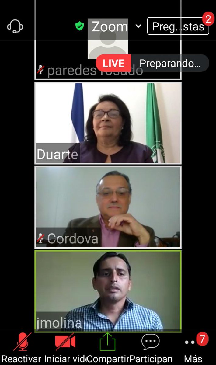 UMHHonduras's tweet photo. 1/3 #UMHGIRD La Rectora Rosario Duarte Ph.D.ha presentado la conferencia "Gestión del Riesgo, experiencia UMH" en el evento Jornada de Socializacion "Gestionar el riesgo hoy para la Prevención y Resiliencia mañana" actividad del sub-proyecto, https://t.co/JHfCQJweUK