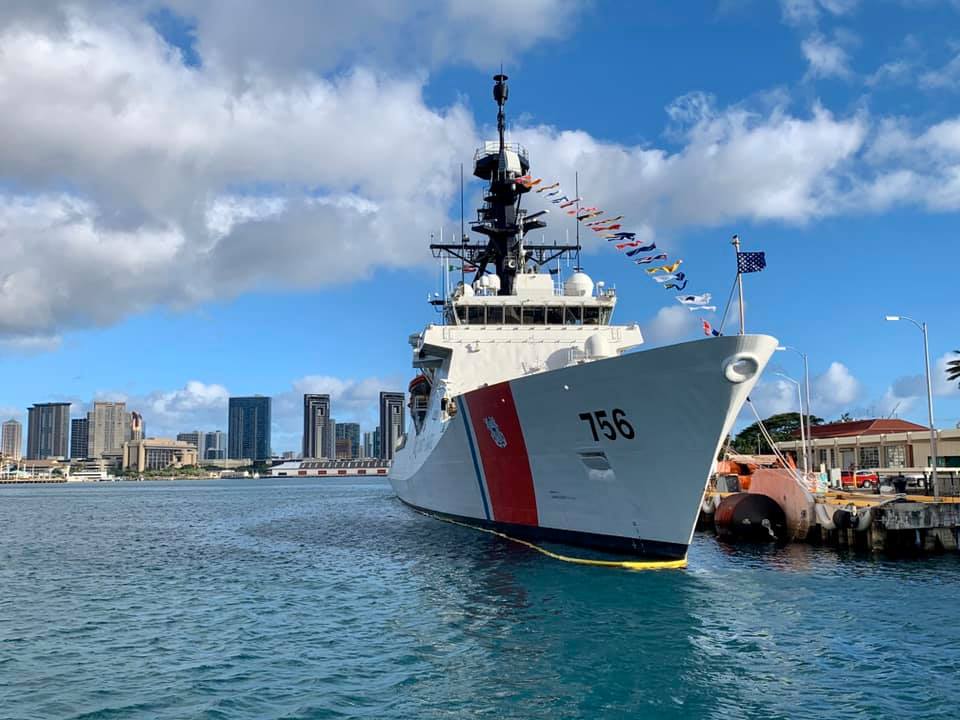 USCG's tweet photo. The U.S. Coast Guard's fleet features some of the most advanced ships on the high seas. Watch Mega Marine Machines on @Discovery Channel at 9:00pm EST to learn about the USCGC Kimball https://t.co/YVXvXcuWPD