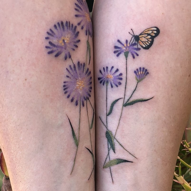 Butterfly and daffodil tattoo  my first tattoo and absolutely love it   Daffodil tattoo Tattoos Tattoos for women