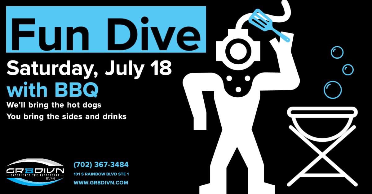 Gr8Divn702's tweet photo. Our Fun Dive BBQ is coming up really soon! Give us a call if we can count on you to come! 💙🌊🐬🌎🤿💚
#gr8divn https://t.co/6IfVEwLntJ