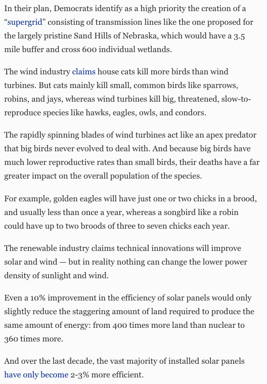 Industrial wind and transmission projects are being blocked by grassroots environmentalists — often Democrats — seeking to save endangered species.