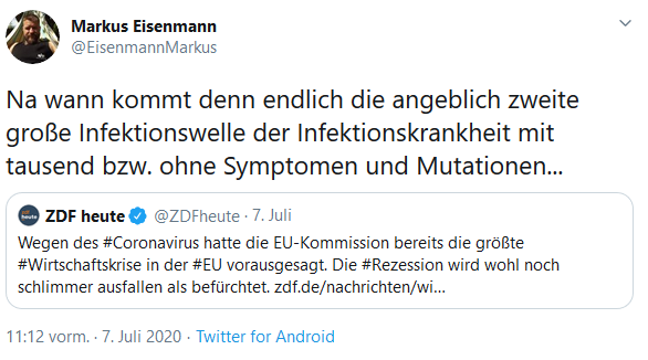 HSB_Forum's tweet photo. Ein noch sehr junger Account, der @.EisenmannMarkus
Dabei ist er aber schon fleißig im interessierten Folgen entsprechender Accounts und im meinenden Kommentieren.
Schaut gern selbst!
@.EisenmannMarkus #kannweg 🚀
#CopOps https://t.co/tseBZ1Lbhh