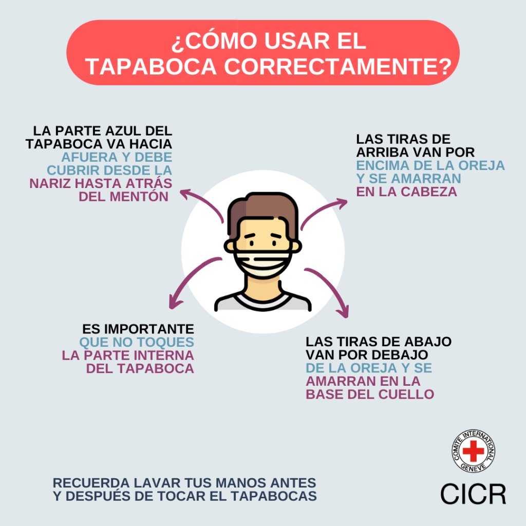 CICR_ve's tweet photo. 💪 No es momento de bajar la guardia.

⚠ Lávate las manos, mantén la distancia y si tienes que salir, sigue estas instrucciones para usar tu tapabocas 👇 https://t.co/0i8OcvjPpm