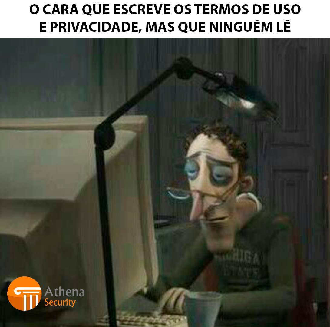 Athena_TI's tweet photo. O preço por não ler os termos sai caro 😂😂
⠀⠀⠀⠀⠀⠀⠀⠀⠀⠀⠀⠀⠀⠀⠀⠀⠀⠀⠀⠀⠀⠀⠀⠀
#AthenaSecurity #AthenaMeme #Humor https://t.co/rWERnayGGK