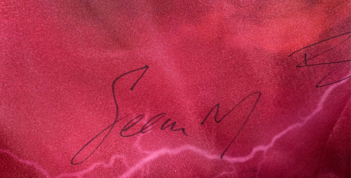 beautyinchloe's tweet photo. so i’m selling my cherry pools tapestry!!! there a little paint on the bottom but other than that it’s perfectly fine!! it’s also signed by both sean and martin!! dm me with offers!! #cherrypools @cherrypools @martinbroda @seanmedeiros_ https://t.co/sXy0RDmklV