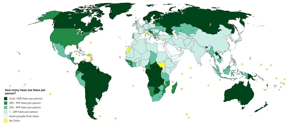 Trees per person across the world  https://pin.it/MvnZb6R 