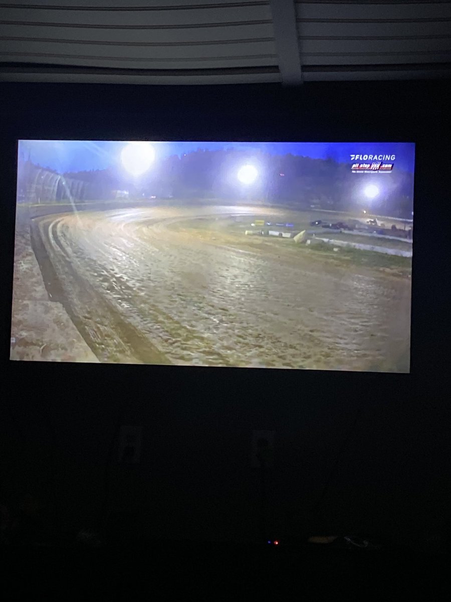 Courtie33's tweet photo. Walk in the door from gymnastics practice to find Kyle watching @ASCoC Ohio Speedweek on @FloRacing. Kole is the happiest 3yr old right now! #tweetyourseat https://t.co/mGxUlrL2kh