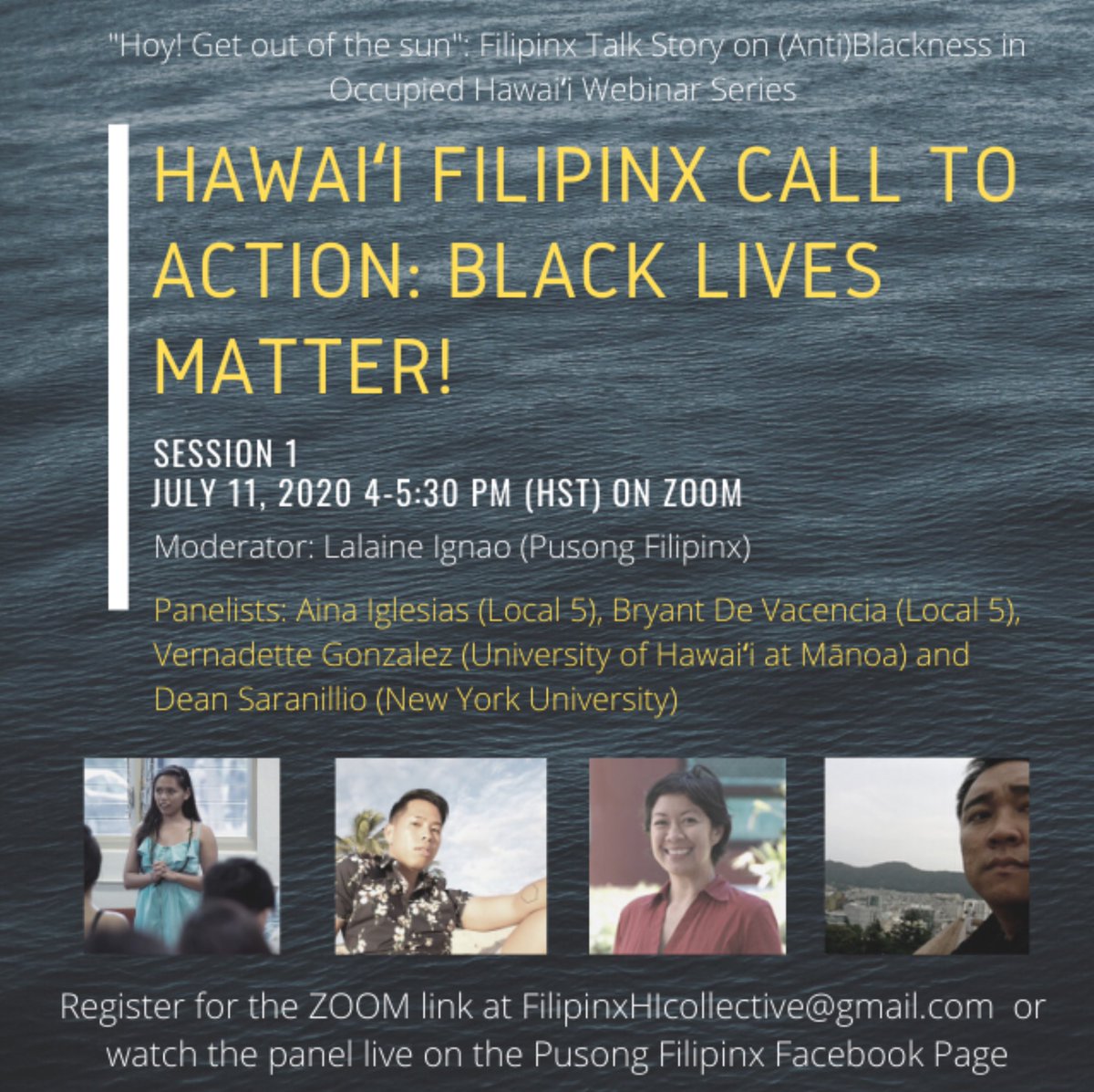 Join us this Saturday, 4pm HST for a Filipinx Talk Story organized by Filipino Hawai'i Collective.

Explore and educate yourself on what racism looks like in today’s world, what it means to be racist and how it relates to Filipinos and the emerging #BlackLivesMatter movement.