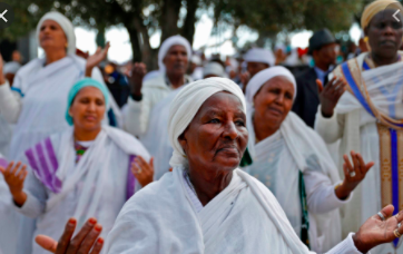 These are Jews. Yes, there are Jews from Ethiopia.