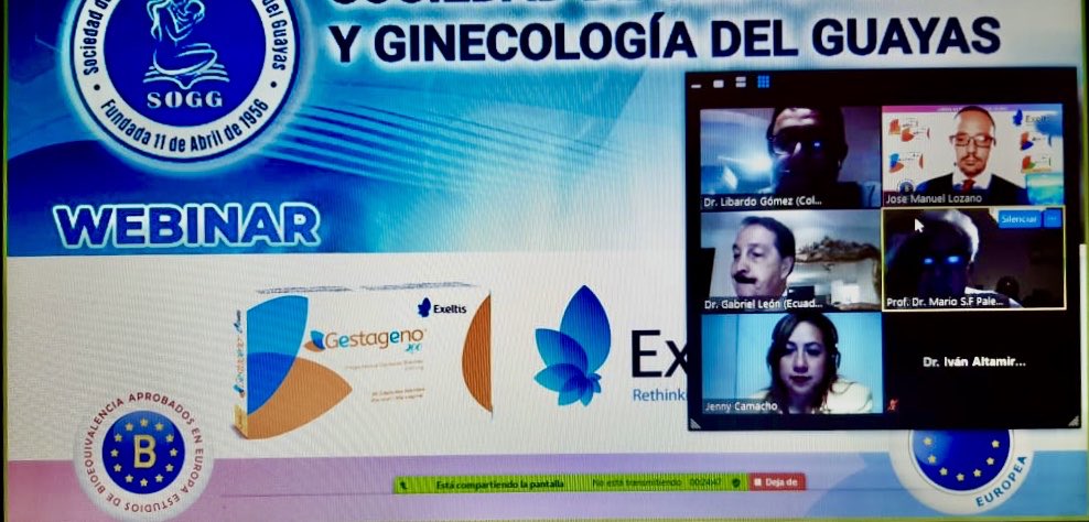 JMLmarketing's tweet photo. “Ultrasonido Materno Fetal y Covid” un webinar latinoamericano de la Sociedad de Obstetricia y Ginecología del Guayas con el apoyo de Exeltis.
Más de 500 asistentes de Ecuador y la región.
#Exeltis #BioequivalenciaInVivo https://t.co/T24eYWiJRz