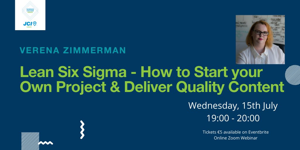The 5th event of the #BusinessSuccessSeries on July 15th will dive into Lean Six Sigma
 
Driven by data &amp; statistical analysis, Six Sigma provides a way to minimize mistakes &amp; maximize value in any business process, from manufacturing to management.
 
🎟️ bit.ly/JCIBusinessSuc…