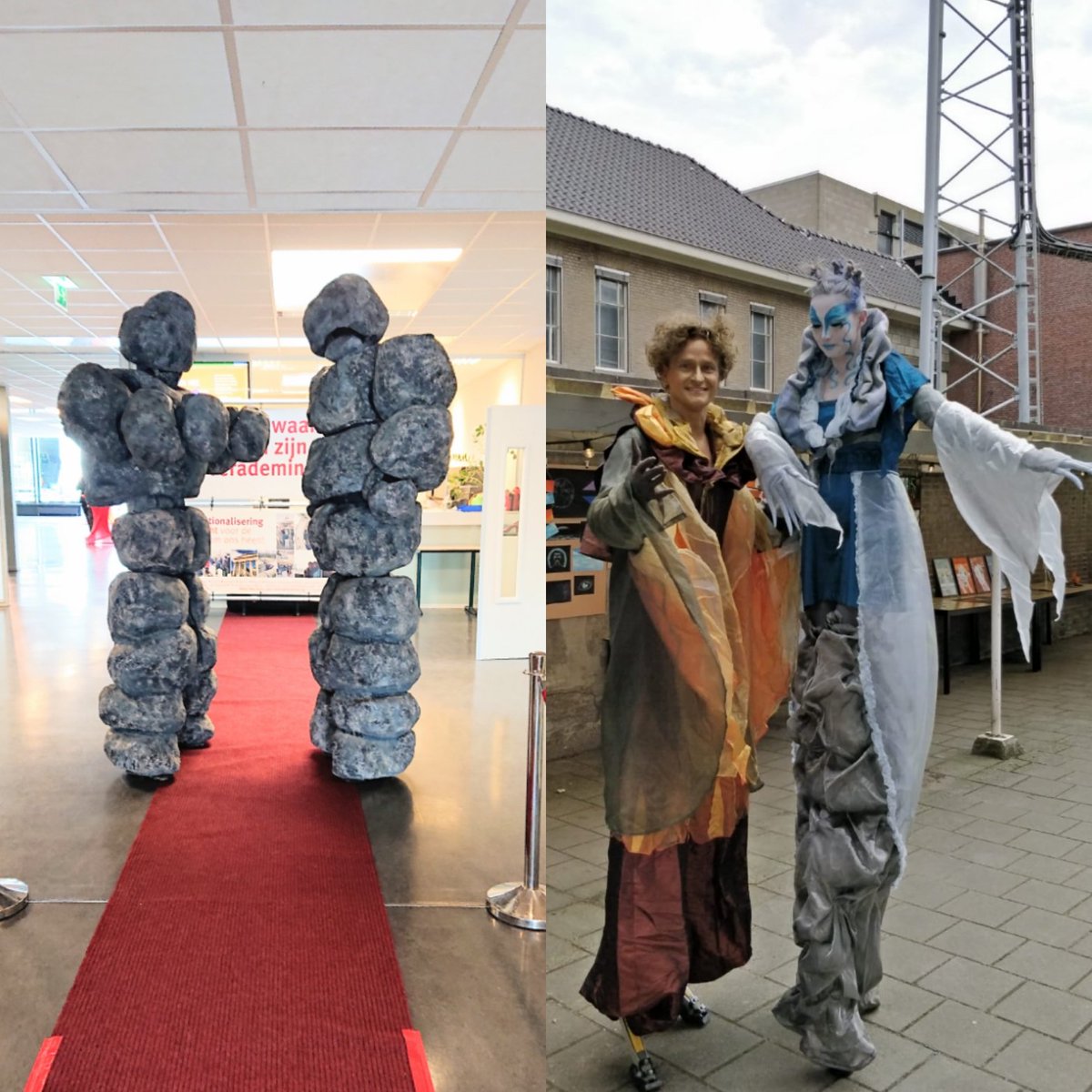 Voor onze diploma uitreiking <a href="/tbl_oss/">TBL</a> hebben we gewerkt met kunstenaars uit <a href="/DatisOss/">Dat is Oss</a> Na maanden zonder optredens werden ze door ouders en leerlingen weer bewonderd en gezien #ShopLocalSupportLocal #stonegiants #straattheater <a href="/ludusoutdoor/">Rudy Papo</a>