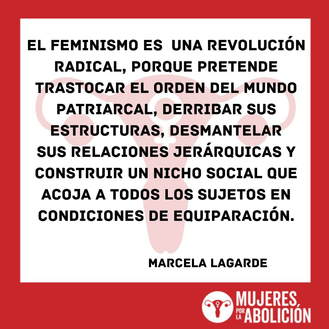 MAbolicion's tweet photo. El feminismo es una política  transformadora que pone en el centro los derechos humanos, que quiere construir un tipo de sociedad en la que hacer vivible la vida, edificar unas relaciones de convivencia de mujeres y hombres sin supremacía ni opresión. https://t.co/HrQd8sundU